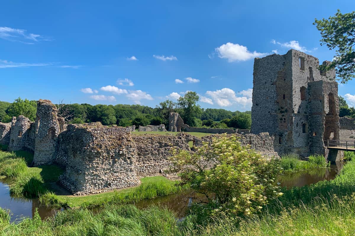 ruins of Baconsthorpe, a castle in East Anglia which lies in ruins